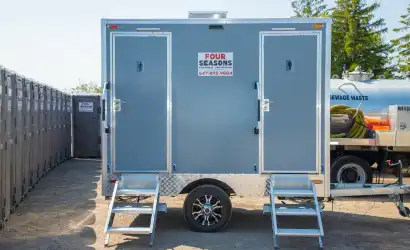 Home 4| Rent4Seasons double washroom trailer gta | Rent4Seasons